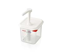 Distributeur de sauce Araven 1/6 Transparent 2,6 L Passe au lave-vaisselle avec bouton poussoir