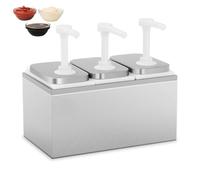 Distributeur de Sauce Professionnel Inox & Plastique - Usage Snack & Restauration