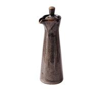 Distributeur de Sauce Soja en Céramique Traditionnelle Japonaise - Bouteille de 120ml pour Sauce Soja et Vinaigre (120ml,Brown)