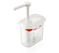 Distributeur de sauces GN 1/9, 1,5 L, transparent, 190x176x108 mm