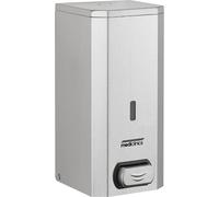 Distributeur de savon 1500 ml avec bouton-poussoir en inox pour savon liquide, gel d'alcool, lotions ou crèmes, couleur:inox