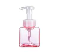 Distributeur de savon à main avec, Distributeur de savon moussant, bouteille Mousse Type poussoir, récipient stockage liquide voyage multicolore(250ml Pink)
