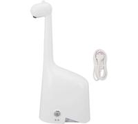 Distributeur de savon automatique en forme de girafe, sans contact, pour salle de bain. Accessoire de salle de bain, adapté aux enfants, de couleur jaune. Hygiénique