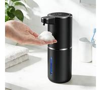 Distributeur de savon automatique Fantictas avec capteur infrarouge,Distributeur de savon électrique sans fil mural sans perçage, chargé par USB, étanche, pour toilettes et cuisine