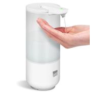Distributeur de savon automatique SP1 avec capteur, sans contact, 250 ml, indice de protection IPX6, dosage automatique, distributeur de savon blanc