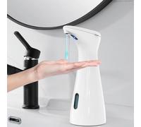 Distributeur de savon automatique Summon The Elve, 200 ml, sans contact, distributeur de savon électrique à piles avec capteur, 4 vitesses réglables pour la salle de bain et la cuisine (blanc)