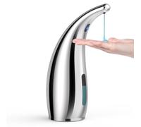 Distributeur de savon automatique Summon The Elve, 300 ml, sans contact, distributeur de savon électrique à piles avec capteur, 4 vitesses réglables pour la salle de bains et la cuisine (argent)