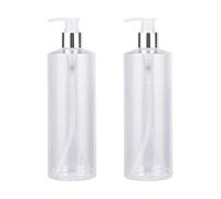 Distributeur De Savon De 500ml 1/2 Pièces Type Bouteille Fendue Noir Blanc Conteneur Cosmétique Transparent Shampooing Douche Bouteille Vide