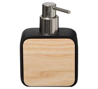 FIVE Simply Smart - Distributeur de Savon Design "Natureo" 14cm Noir Noir G