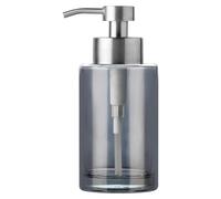 Distributeur de savon, distributeur de savon de 350 ml couleur argent pour la salle de bains et la cuisine, pompe à lotion en acier inoxydable, distributeur de savon liquide, flacon de lotion moderne 