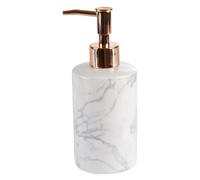 Distributeur de Savon Effet Marbre 18cm Or Rose