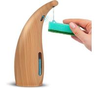 Distributeur de savon électrique IPX6 étanche, 300 ml, aspect bois