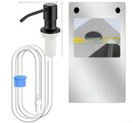 Distributeur de savon en ABS pour évier de cuisine - Tube de 1 m - Presse | Appuyez rapidement en une seconde, pour un contrôle instantané du flux, bouton ergonomique, réduit la fatigue de la main