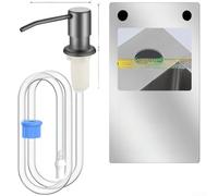 Distributeur de savon en ABS pour évier de cuisine - Tube de 1 m - Presse | Appuyez rapidement en une seconde, pour un contrôle instantané du flux, bouton ergonomique, réduit la fatigue de la main