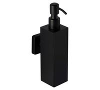 Distributeur de savon en acier inoxydable noir - Salle de bains, support à vis, support, porte-savon, WC suspendu (acier inoxydable (noir), carré)