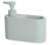 Distributeur de savon en céramique mate vert sauge – idéal comme distributeur de liquide vaisselle et de savon pour la cuisine, 18 x 6 x 15,8 cm