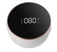 Distributeur de savon en mousse mural sans contact avec paramètres de distribution réglables et écran LCD de puissance de température Blanc mousse 300 ml