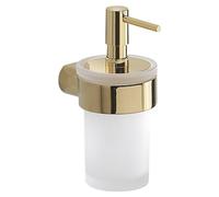 Distributeur de savon Gedy PIRENEI, verre dépoli, doré
