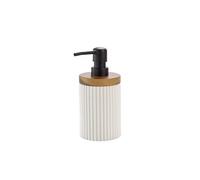 - Distributeur de savon Hamilton effet pierre et acacia - Blanc - Hamilton Douceur d'intérieur