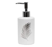 Distributeur de Savon Imprimé Orbella 17cm Blanc & Argent