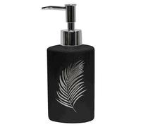 Distributeur de Savon Imprimé Orbella 17cm Noir & Argent