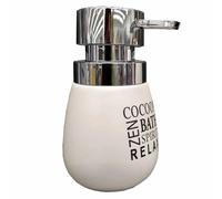Distributeur de Savon Imprimé Tikal 14cm Blanc