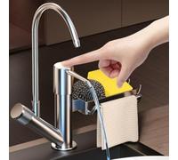 Distributeur de savon intégré pour évier de cuisine avec ligne d'eau directe - Pompe ABS robuste facile à presser Gris 40 x 28 cm (filtré)