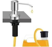 Distributeur de Savon Intégré pour Évier de Cuisine, Montage Plan de Travail, Pompe à Savon avec Kit Tube d’Extension 47”