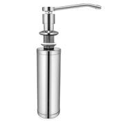 Distributeur de savon intégré pour la cuisine, la salle de bains et la douche, avec un flacon de 300 ml, distributeur de liquide vaisselle, en acier inoxydable 304.