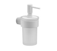 DISTRIBUTEUR DE SAVON LIQUIDE 140ML EN VERRE ET LAITON BLANC GIACINTO