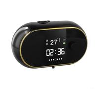 Distributeur de savon liquide 450 ml mains libres automatique avec pompe à capteur Fixation murale avec écran HD Noir et blanc (mousse noire)