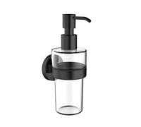 Distributeur de savon liquide emco round C, réservoir et pompe doseuse en plastique, 432113302, Couleur: Noir