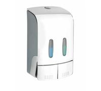 Distributeur mural de savon désinfectant WENKO 960 ml Tartas chrome salle de bain WC