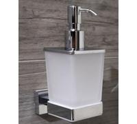 Distributeur de savon liquide PLAZA en verre 6x9,5x15,5 cm / 200 ml