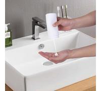 Distributeur de savon liquide pratique avec flacon en silicone blanc