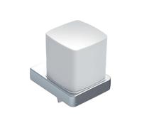 Distributeur de savon liquide tendance emco, avec gobelet en verre cristal, satiné, env. 155 ml, chromé, 022100101