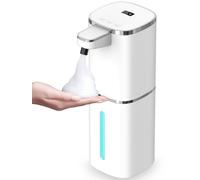 Distributeur de savon mousse Unyqoos® – distributeur automatique et sans contact, à fixer au mur, pour salle de bain et cuisine, capacité de 400 ml, 9 niveaux de réglage, USB-C 1200 mAh, indice de pro