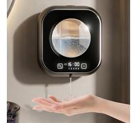 Distributeur de savon mural automatique, distributeur de savon mural électrique de 320 ml, distributeur de savon liquide rechargeable avec capteur de mouvement infrarouge pour la salle de bains et la 