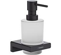 hansgrohe AddStoris Q Seifenspender 41745670 Support mural, 200 ml, insert en verre, métal, noir mat