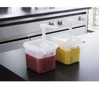 Distributeur de savon mural, modèle GN 1/6, en polypropylène, capacité de 2,6 litres