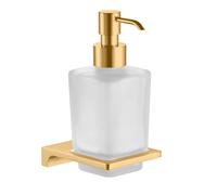 Distributeur de savon mural NIL en verre et laiton doré brossé 200 ml