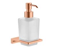 Distributeur de savon mural NIL en verre et laiton rose gold poli 200 ml