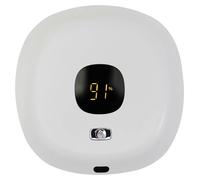Distributeur de savon, niveaux de mousse réglables, batterie rechargeable, BLANC