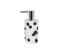 Distributeur de savon Porcelaine TUBE BUBBLES Noir & Blanc Spirella
