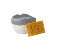 Distributeur de Savon "Porte Eponge" 14cm Gris