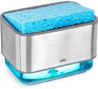 Distributeur de savon Porte-éponge en acier inoxydable - OXO Good Grips - Taille unique - Transparent