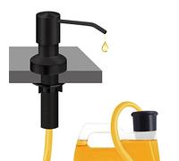 Distributeur de Savon pour évier de Cuisine, Plan de Travail, Distributeur de Savon intégré avec Tube d'extension de 119 cm, Pas Besoin de remplir la Petite Bouteille (Noir)