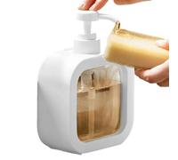 Distributeur de Savon Rechargeable 10,56 onces liquides, Pompe PP | Savon liquide transparent pour les mains pour lotion, shampoing et huile de massage