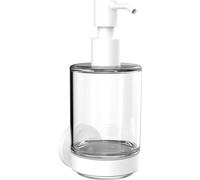 Distributeur de savon rond emco, récipient en verre cristal, modèle mural, 432113900