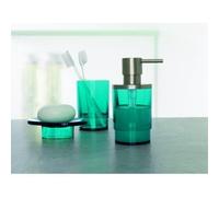 Distributeur de savon - Spirella - Nyo - Acrylique - Vert deau transparent - 14 x 6 5 cm